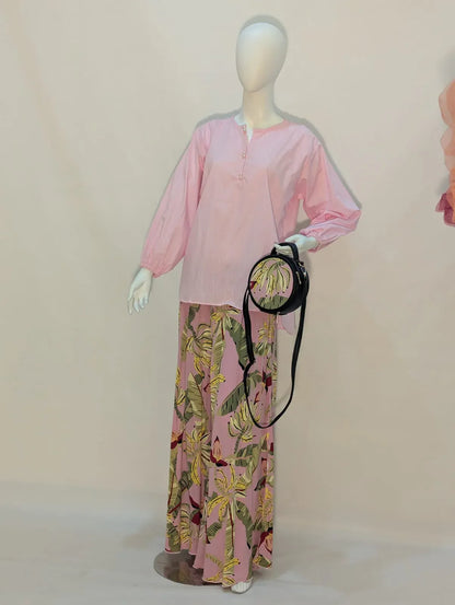 Tropical Print Suit Set