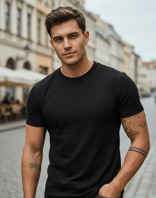 Essential Crew Neck Cotton T-Shirt