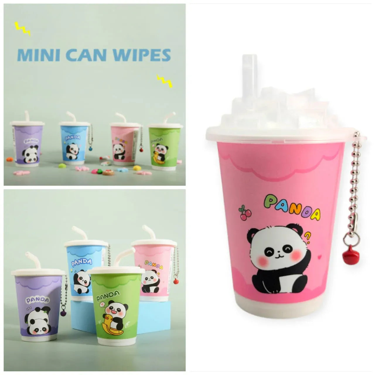 Panda Mini Makeup Wipes Can
