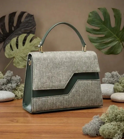 Elegant Textured Flap Handbag for Women