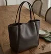 Classic Leather Tote Bag for Women