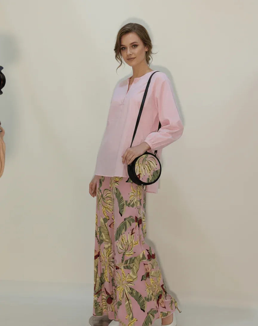 Tropical Print Suit Set
